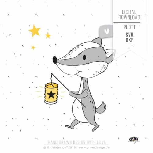 Laternen DACHS Plotterdatei