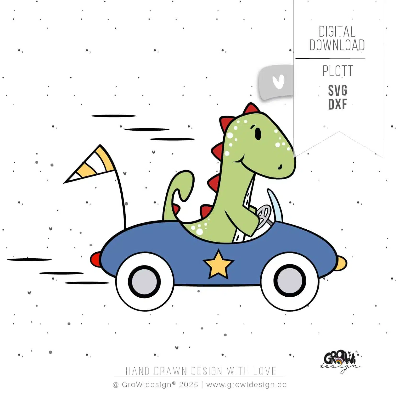 DINO Rennauto Plotterdatei 1 by GroWidesign DINO Rennauto Plotterdatei