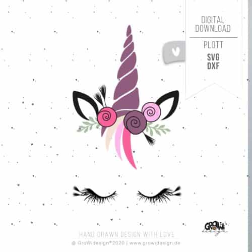 Einhorn Plotterdatei