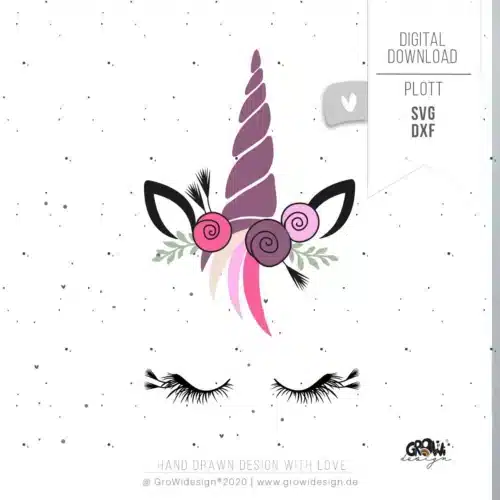 Einhorn Plotterdatei