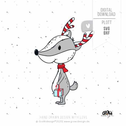 DACHS Weihnachten Plotterdatei