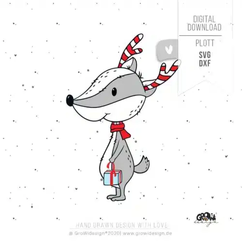 DACHS Weihnachten Plotterdatei