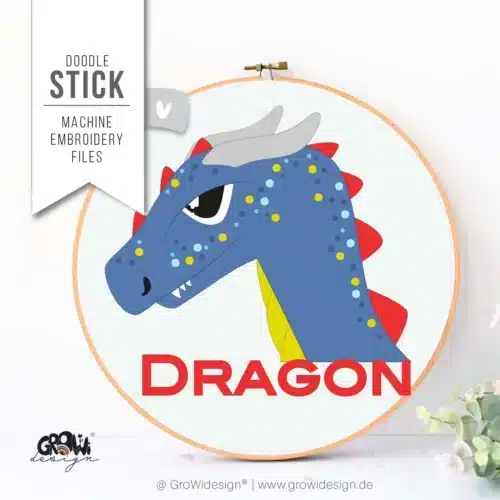 Drachen Stickdatei