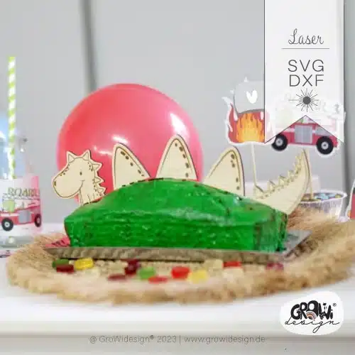 DINO Caketopper Laserdatei