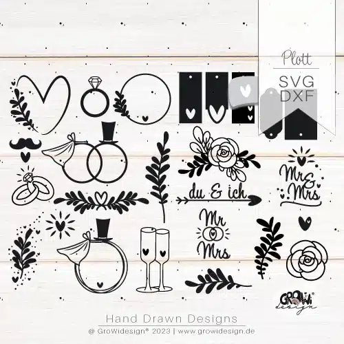 Hochzeit Plotterdatei
