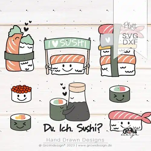 Sushi Set Plotterdatei