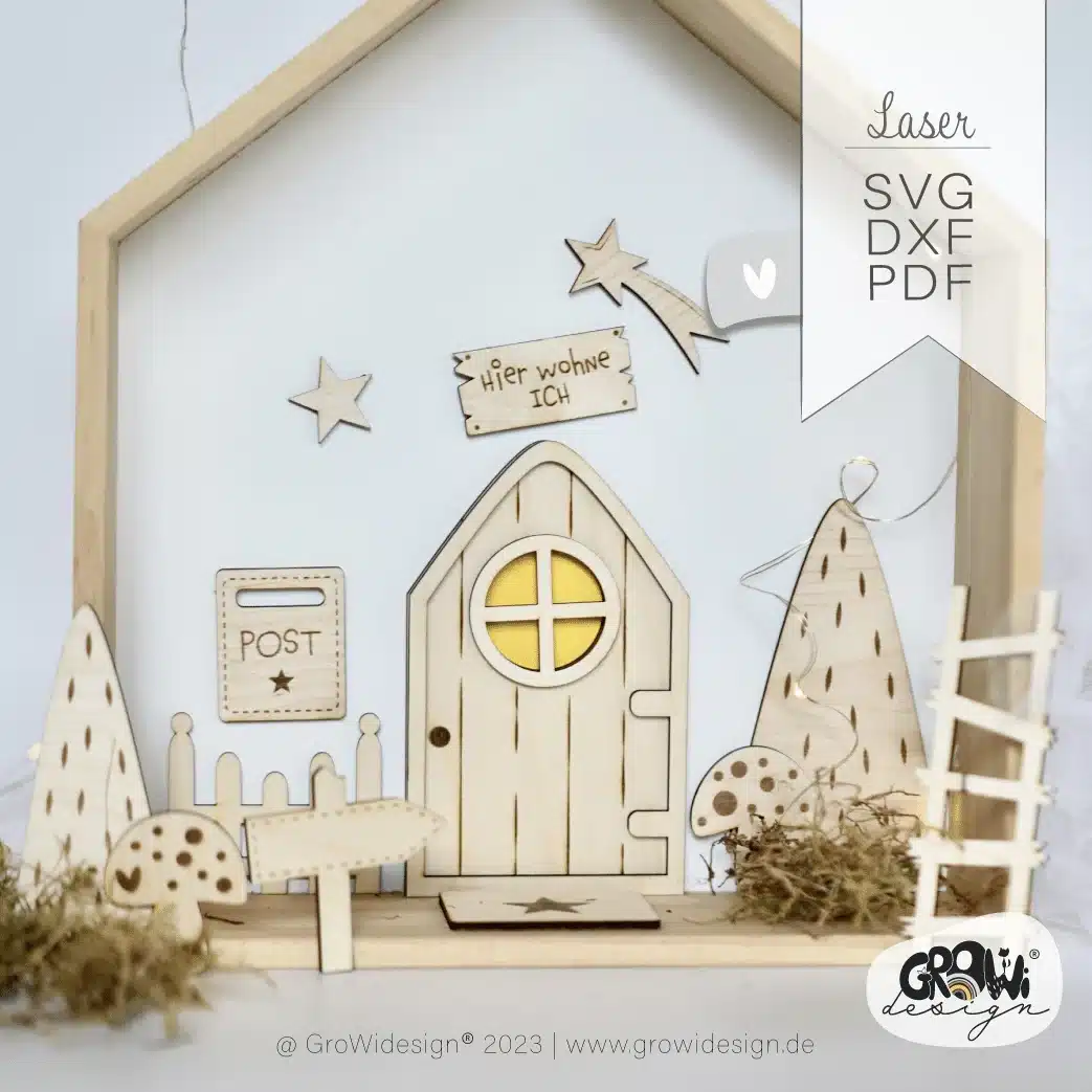 Wichtelideen 2 by GroWidesign WICHTELTÜR Laserdatei