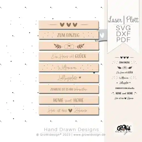 Klötzchen HOME Laserdatei