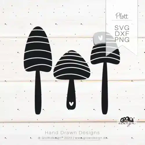 Herbst Pilz Plotterdatei