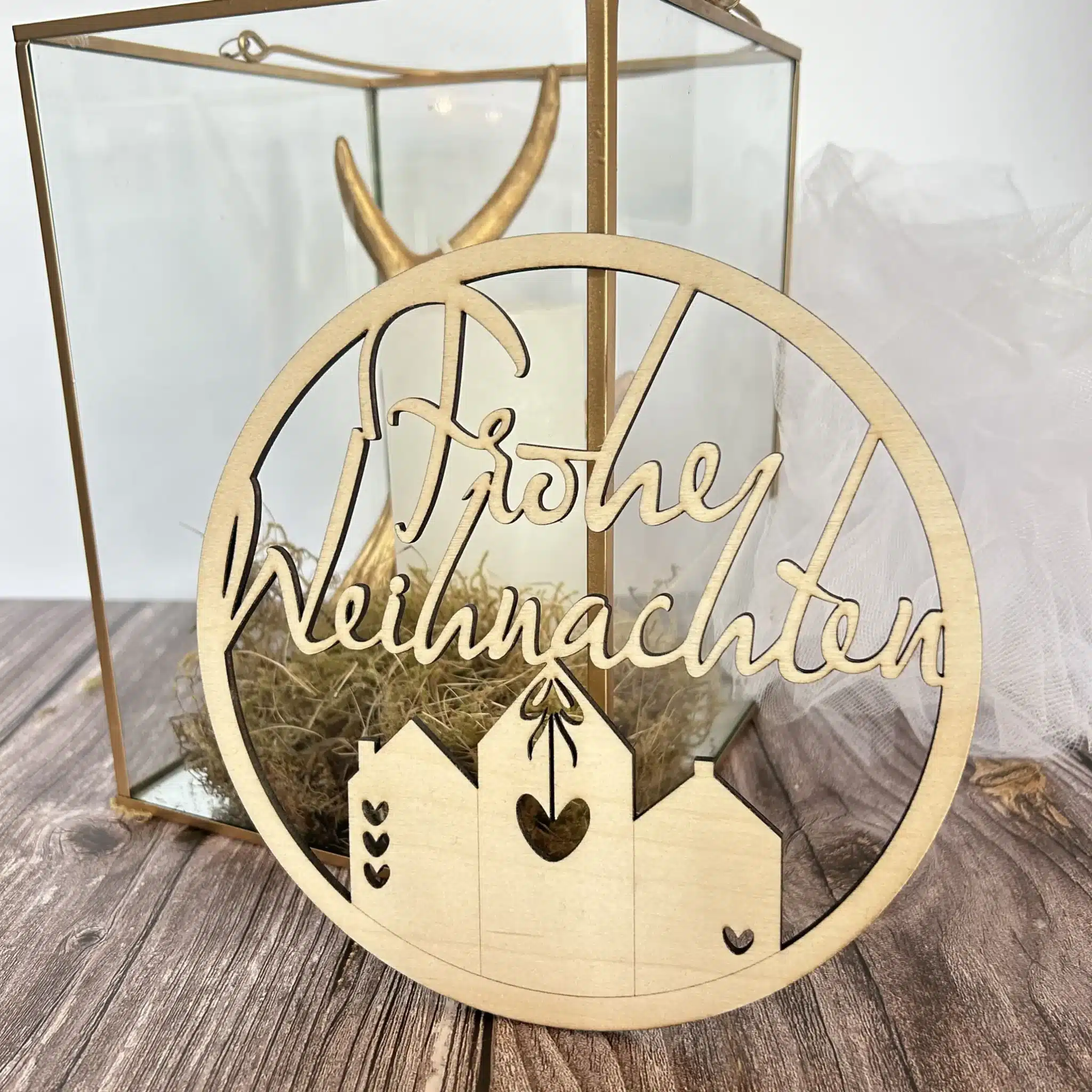 Türschild Weihnachten Laserdatei 4 by GroWidesign Schild Frohe Weihnachten Laserdatei
