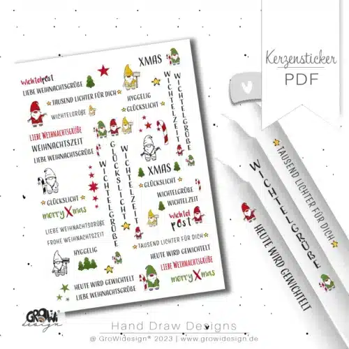 Kerzensticker WICHTEL