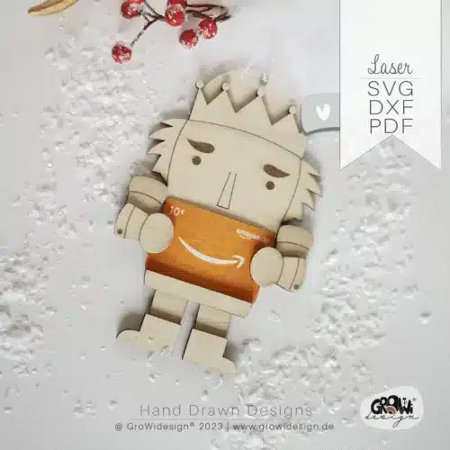 Gutschein Wichtel Laserdatei