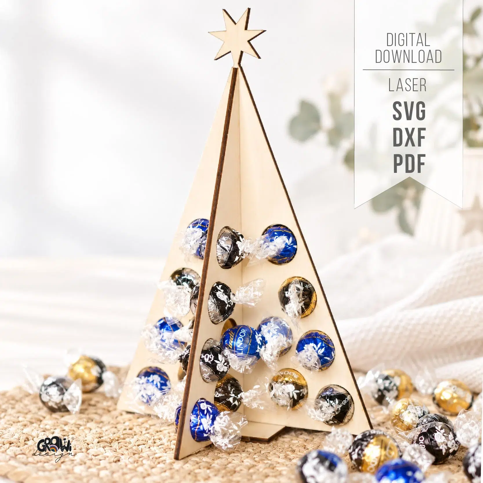 Tannenbaum Adventskalender Laserdatei