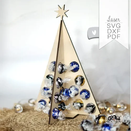 Tannenbaum Adventskalender Laserdatei