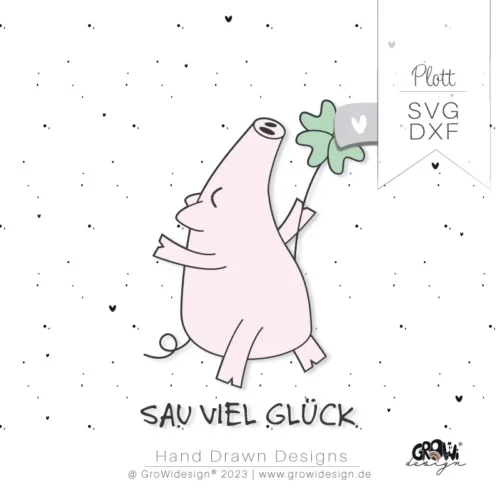Glücksschwein Plotterdatei