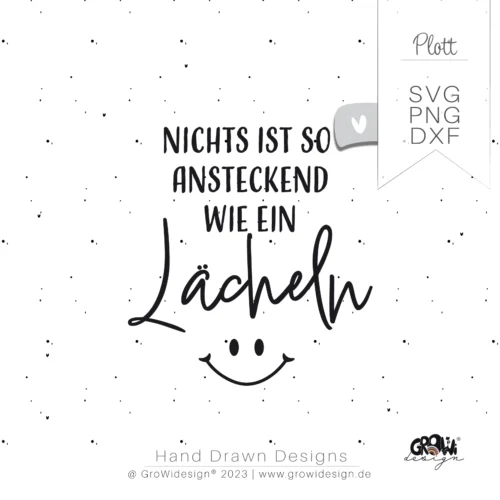 Lächeln ansteckend Plotterdatei