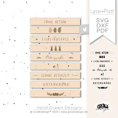 Klötzchen Ostern Laserplotter Plotterdatei