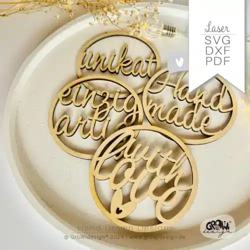 Handmade Anhänger Laserdatei