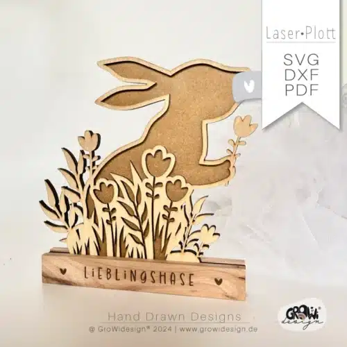 Blumen HASE Laserdatei