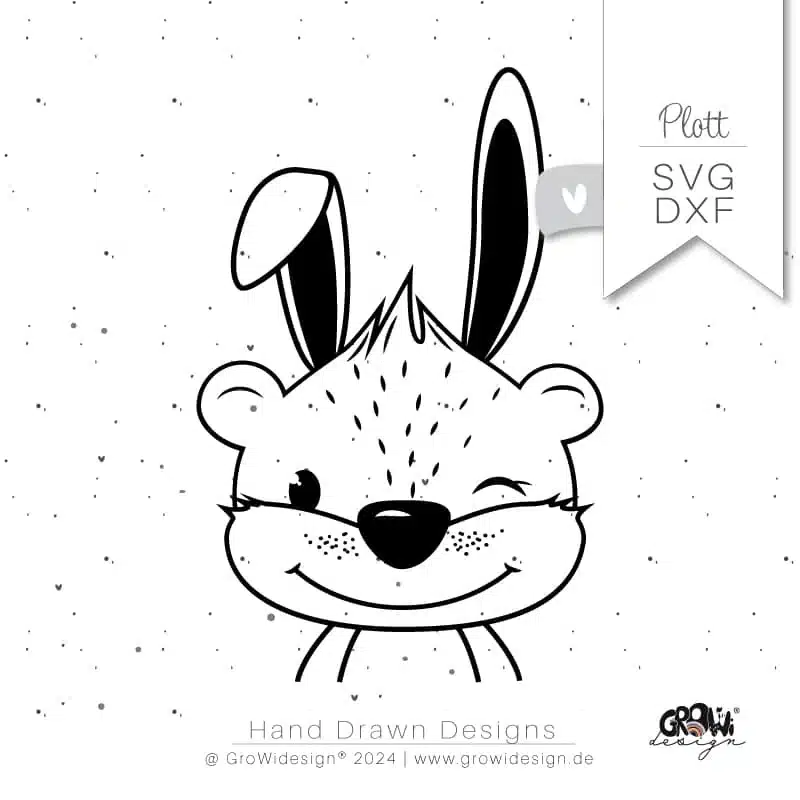 Otti Osterhase Plotterdatei 1 by GroWidesign Otti Osterhase Plotterdatei