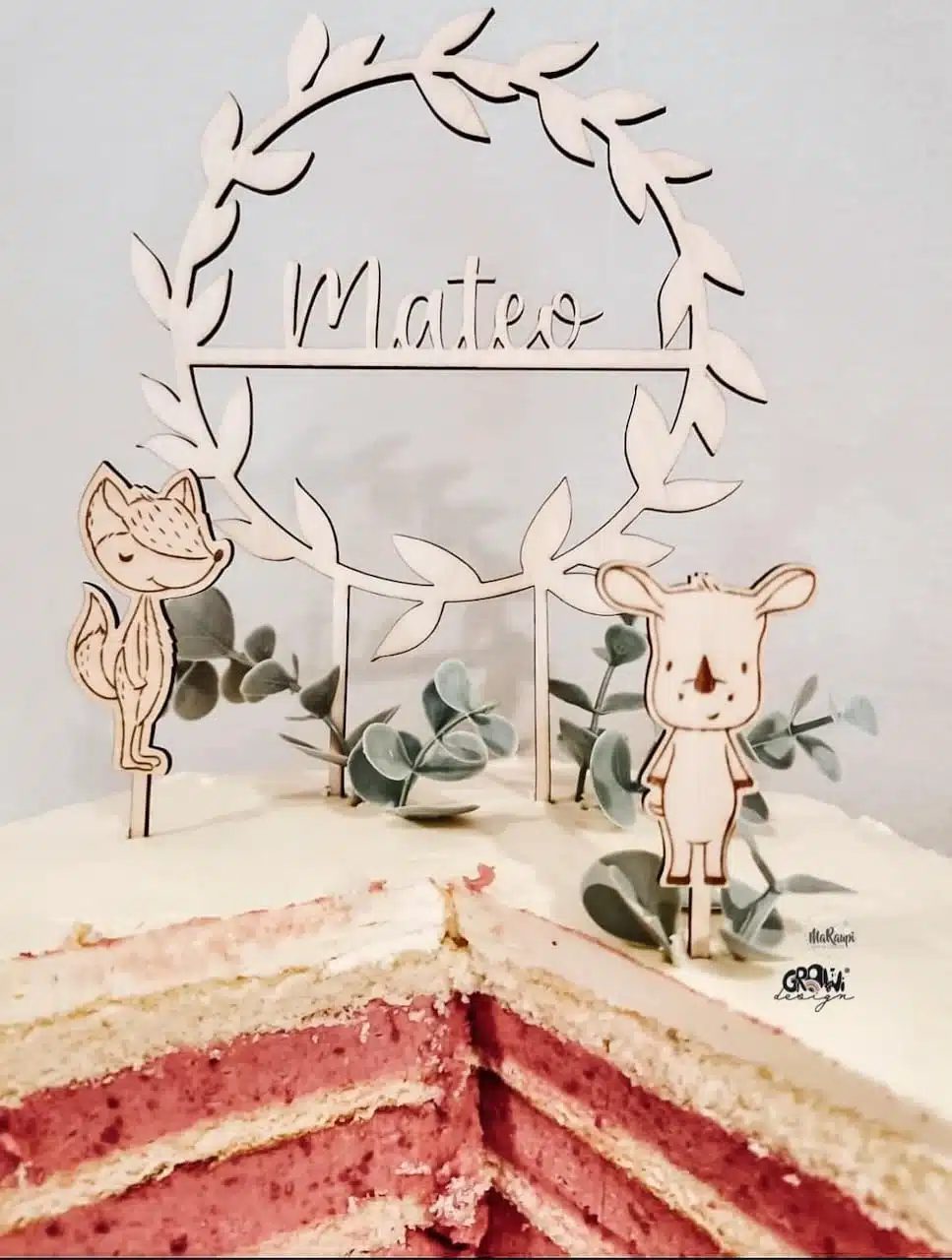 Caketopper Waldfreunde Laserdatei Caketopper Waldfreunde Laserdatei