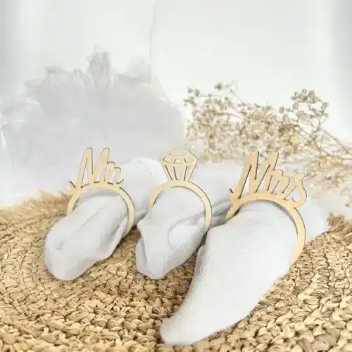 Serviettenringe Hochzeit Laserdatei