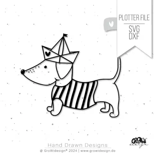 DackelMatrose Kontur Plotterdatei