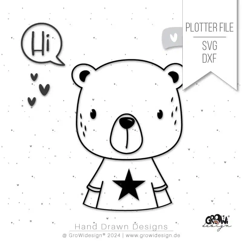 Hi BÄR Plotterdatei 2 by GroWidesign Hi BÄR Plotterdatei