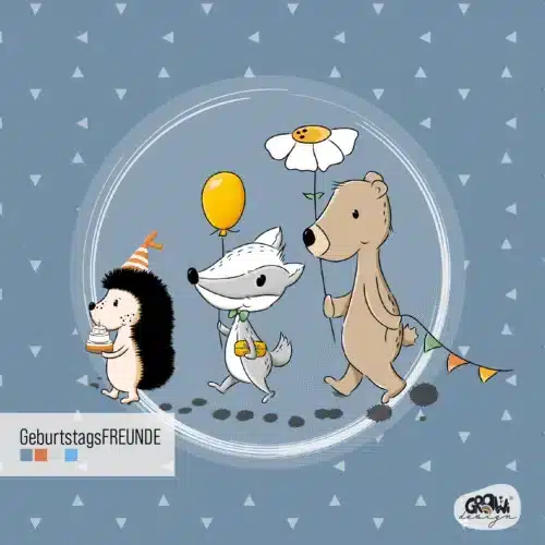 GeburtstagsFREUNDE PANEL Design boy