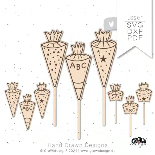 Schultüten Laserdatei