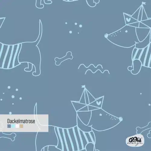 Dackelmatrose seamless Design