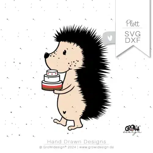 Geburtstags IGEL Plotterdatei