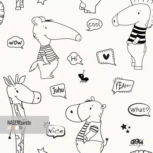 NASENbande seamless Stoffdesign