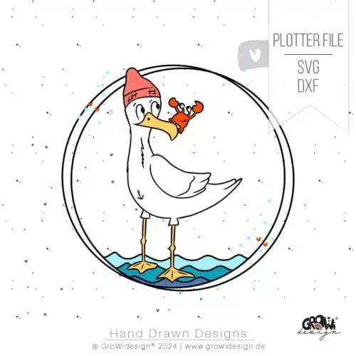 Möwe & Krabbe Plotterdatei
