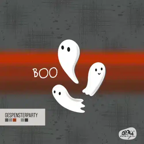 BOO Gespensterparty Panel Design