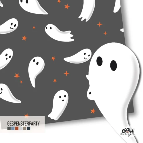BOO Gespensterparty seamless Design