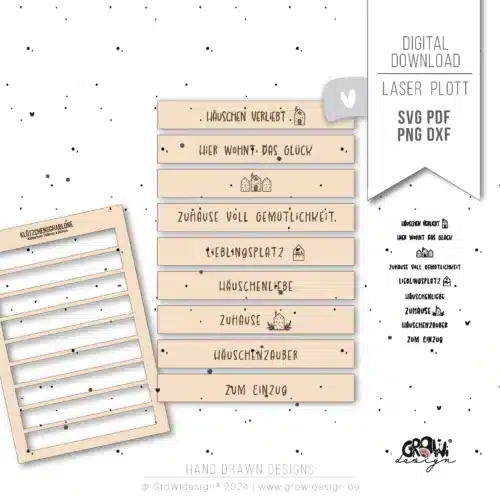 Klötzchen HAUS Laserdatei