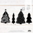 Weihnachtsbäume Scandi Plotterdatei