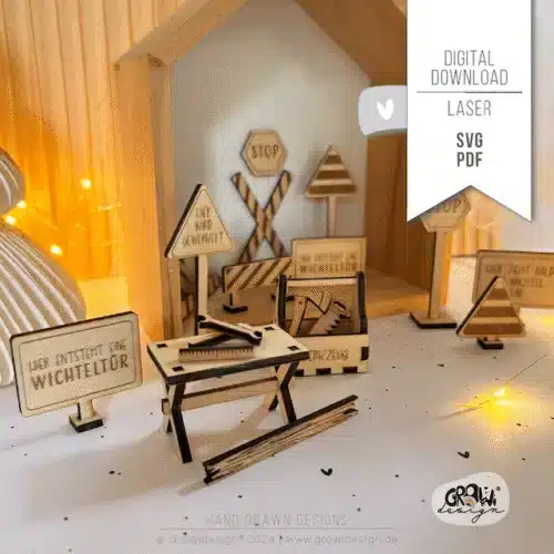 Wichtel Baustelle Laserdatei