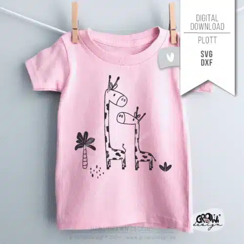 Giraffen Liebe Plotterdatei