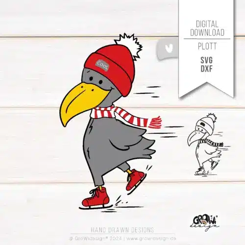 winterrabe Plotterdatei