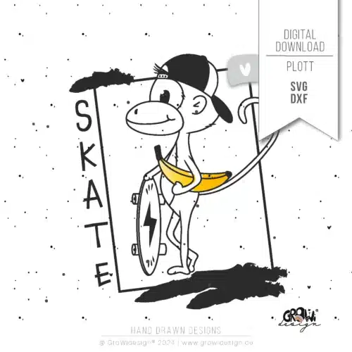 skater AFFE Plotterdatei