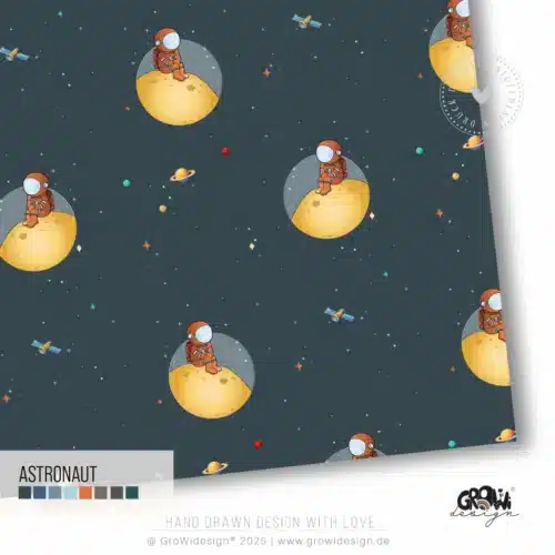 Astronaut AOP Stoffdesign
