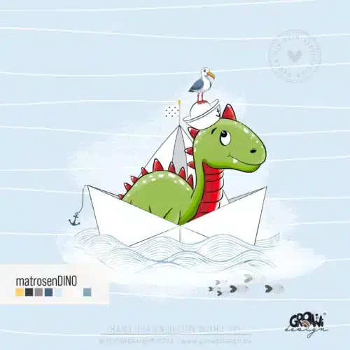 matrosenDINO Panel Stoffdesign