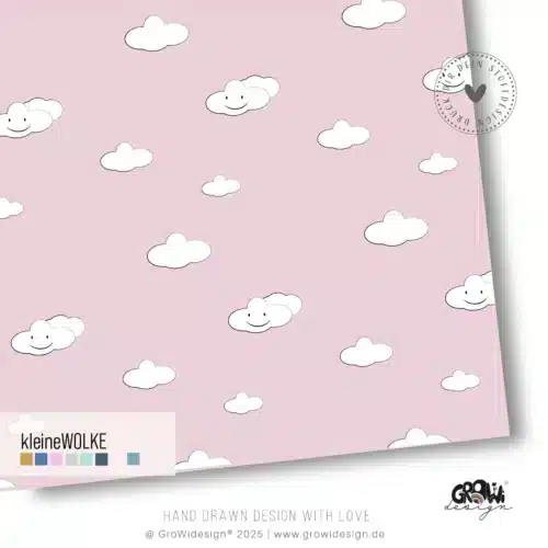 kleine WOLKE AOP Stoffdesign