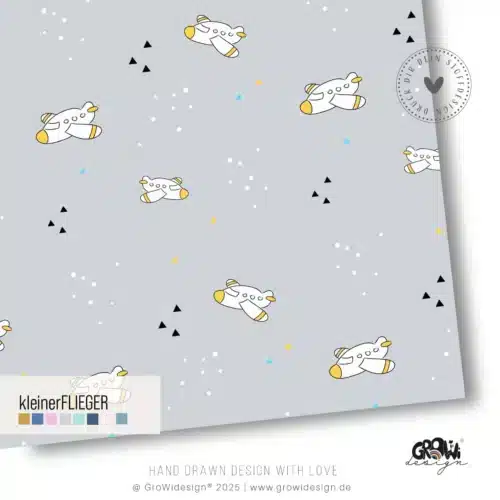 kleiner Flieger AOP Stoffdesign