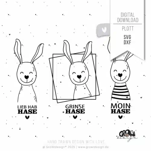 Hase GrinseHASE Plotterdatei