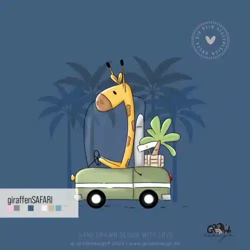 GIRAFFENsafari Panel Stoffdesign