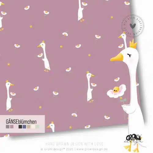 GÄNSEblümchen AOP Stoffdesign