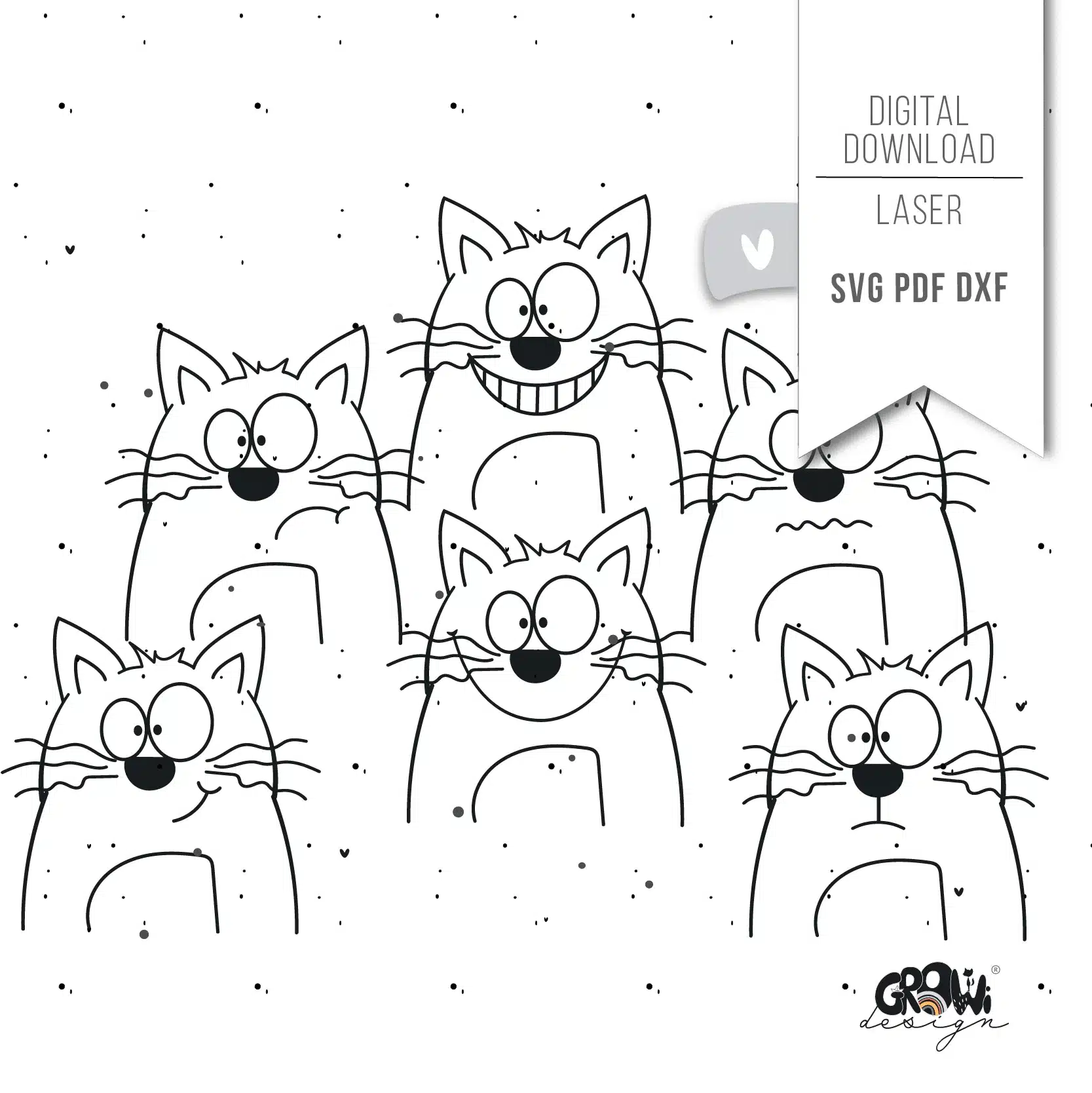 GrinseKATZE Plotterdatei 1 by GroWidesign GrinseKATZE Plotterdatei